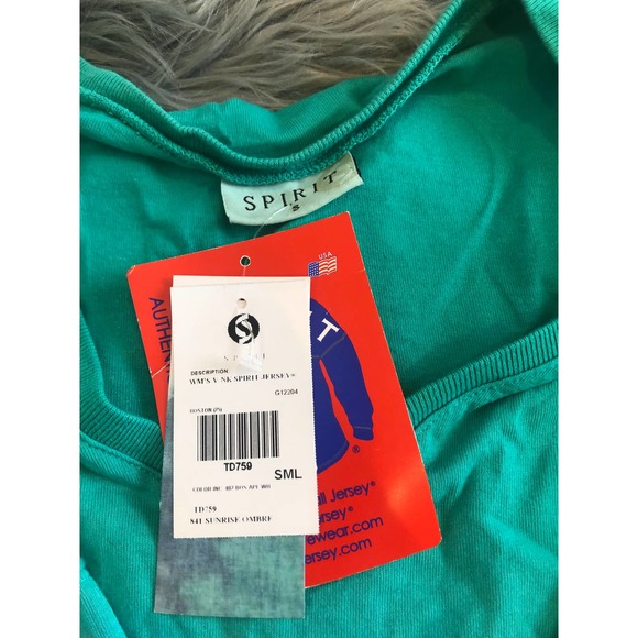 nwt boston ombre spirit jersey long sleeve shirt size small - Picture 3 of 3